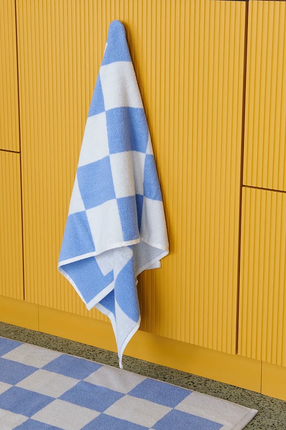 HAY covor de baie din bumbac Check 50 x 90 cm AE739.E153.AB72 albastru AA00