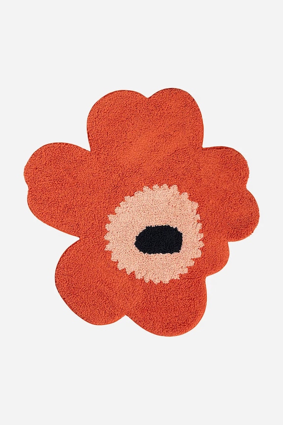 Marimekko bavlnený kúpeľnový koberec 73 x 74 cm oranžová 075291.319