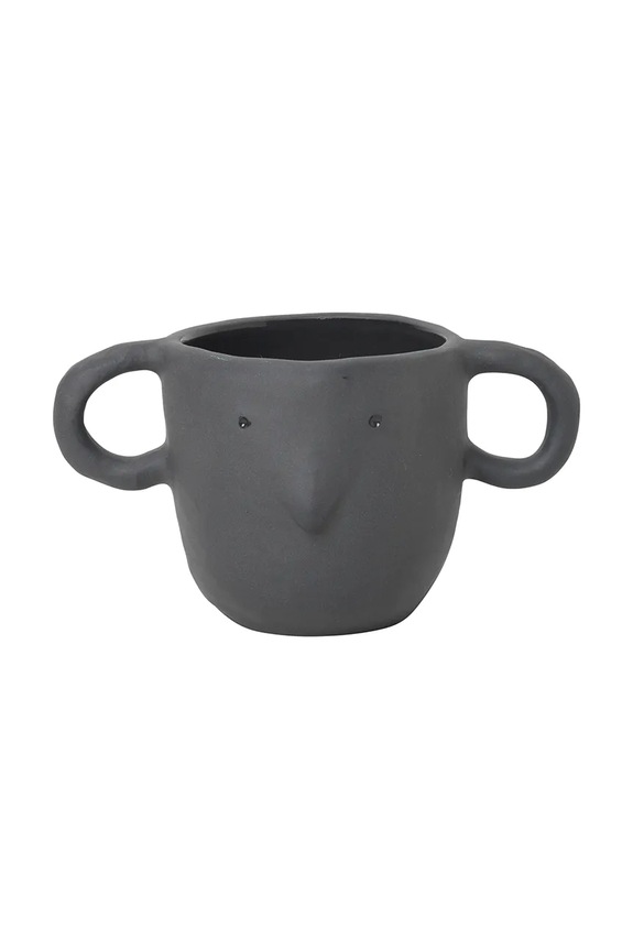 ferm LIVING mască de ghiveci Mus Plant Pot S/16 x 9 cm gri 100099104