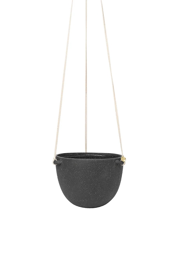 Підвісний вазон ferm LIVING Speckle 20,5 x 15 cm чорний 1104263992