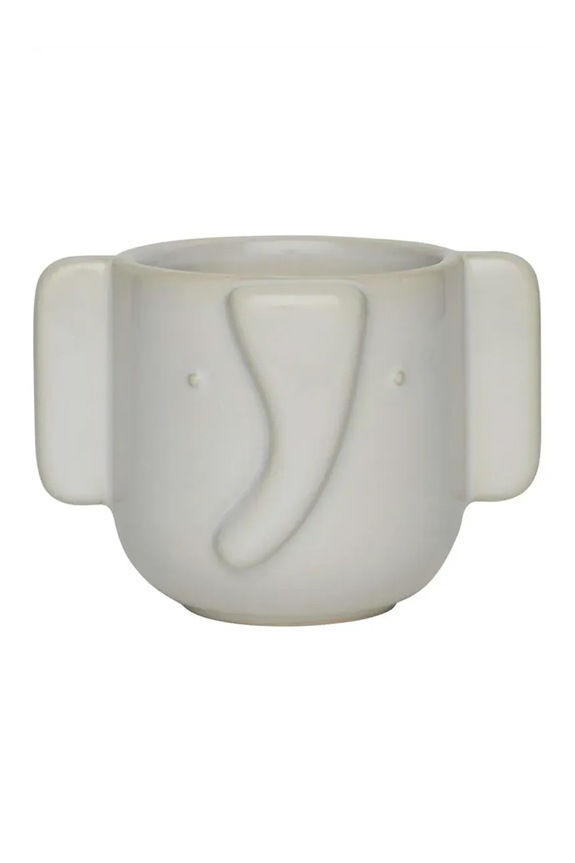 OYOY mască de ghiveci Elephant 13 x 9,6 cm bej M107534