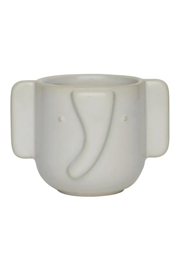 OYOY mască de ghiveci Elephant 13 x 9,6 cm bej M107534