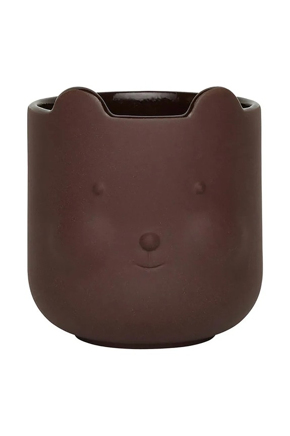 OYOY mască de ghiveci Bear 9,5 x 9 cm maro M107536