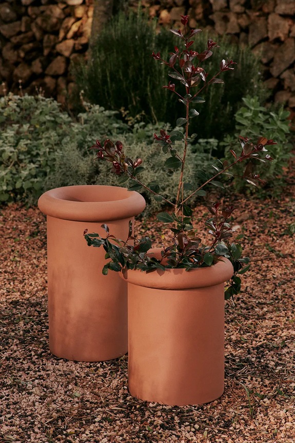 Lončanica ferm LIVING Rollo Pot 31 x 36 cm narančasta 1104270646