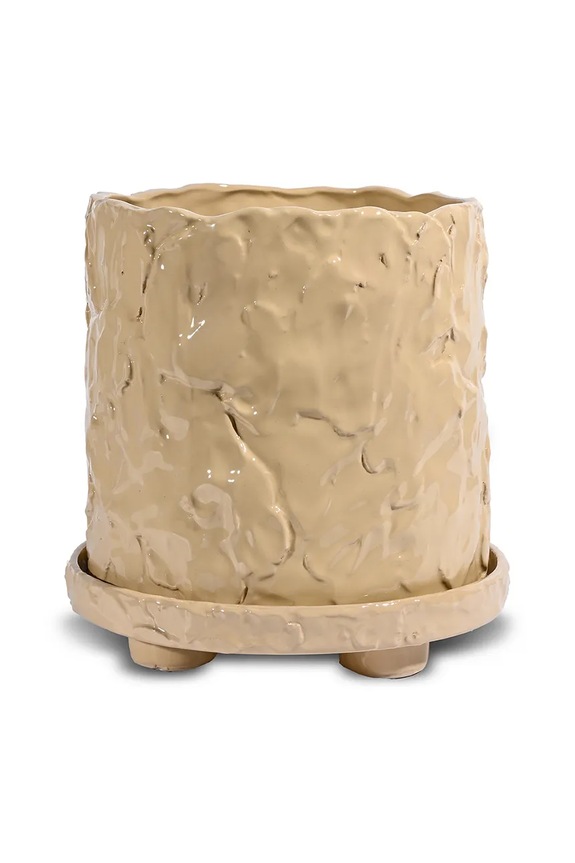 Byon doniczka z podstawką Muddy L/23 x 23,5 cm x Emma Widell beżowy 5295303413