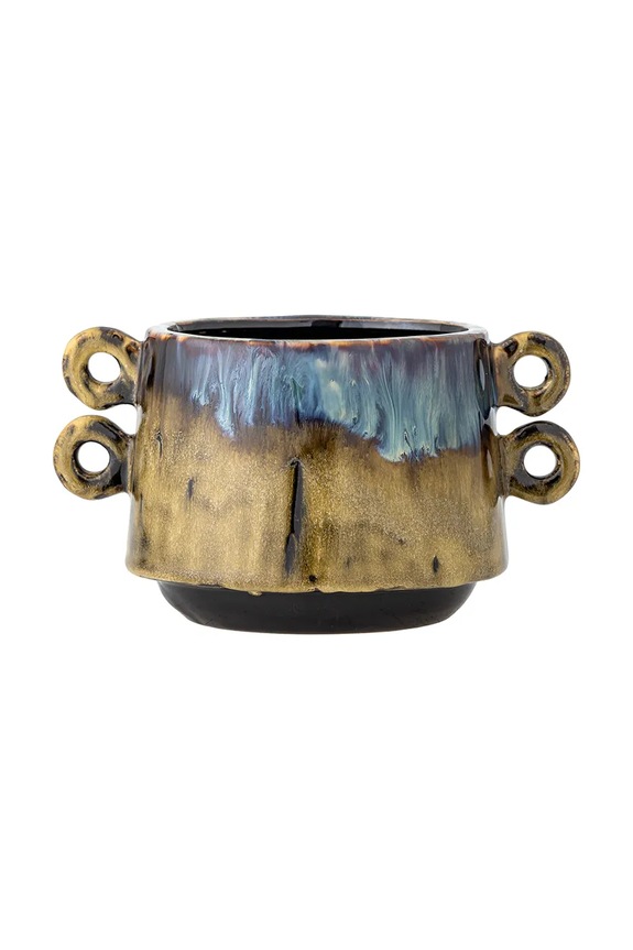 Bloomingville virágcserép tartó Walton 18 x 15 cm 82072518 kék AA00