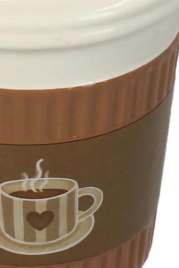 home & lifestyle mască de ghiveci Coffee Cup 16,5 x 11 x 11 cm KAL.8439 multicolor AA00