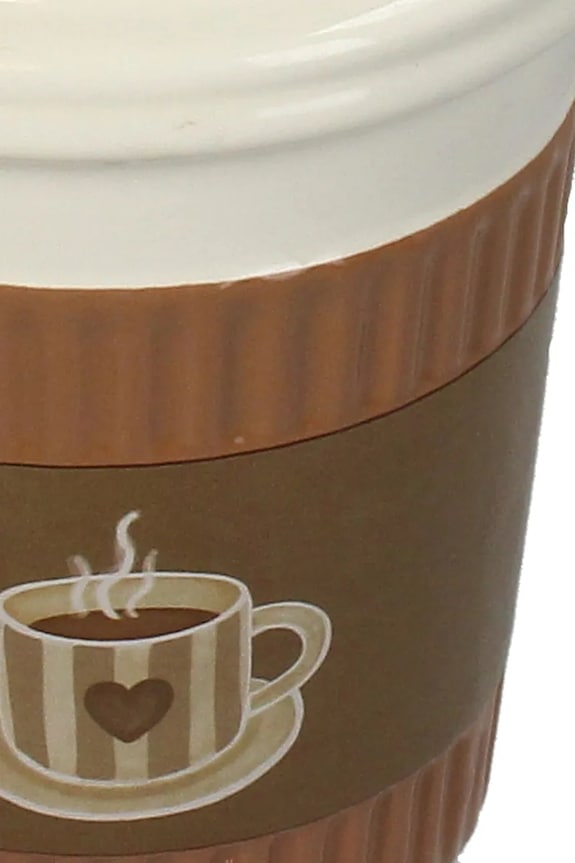 home & lifestyle mască de ghiveci Coffee Cup 16,5 x 11 x 11 cm KAL.8439 multicolor AA00