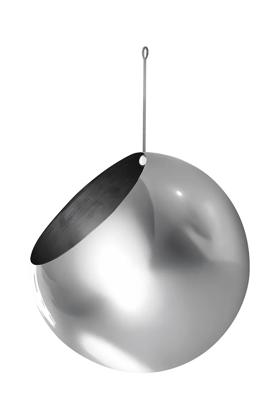 AYTM vaso da fiori da parete Globe 17 x 28 cm grigio 509510004011