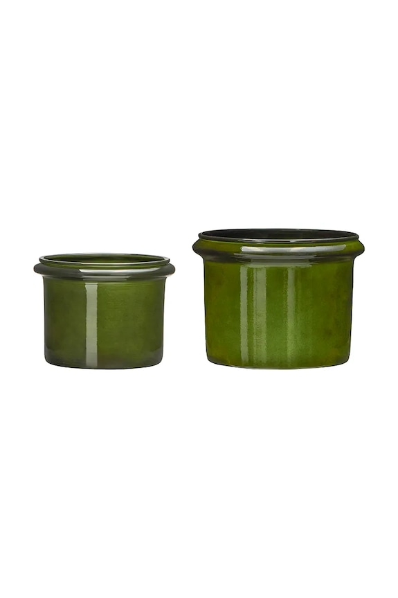 House Doctor mască de ghiveci HDHoop 14 / 18 cm 2-pack verde 900001312