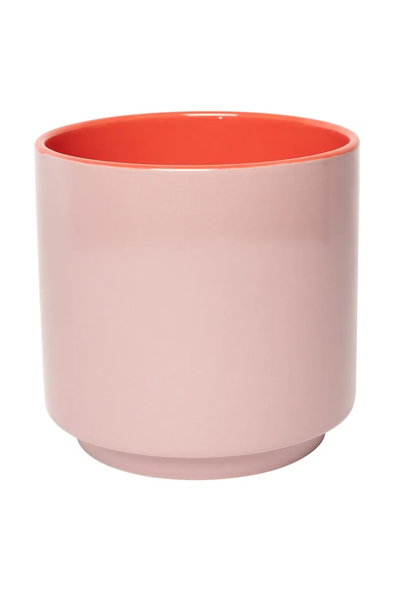 Au Maison mască pentru ghiveci cu farfurie din ceramică 15,5 x 15 cm AU810.987.03 multicolor AA00