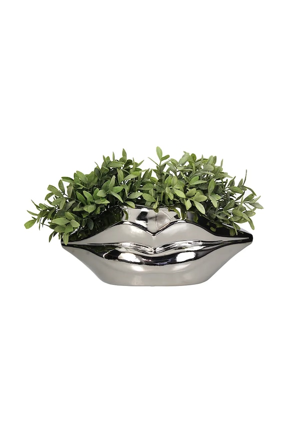Inne mască pentru ghiveci decorativă din gresie 42 x 18,5 cm KAL.4123 gri AA00