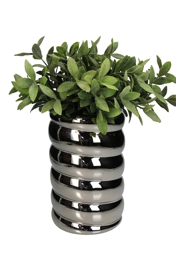 Inne mască pentru ghiveci decorativă din gresie 13 x 20 cm KAL.4501 gri AA00
