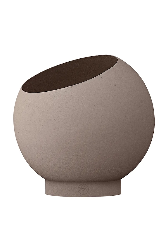 AYTM mască pentru ghiveci decorativă din oțel inoxidabil 17 x 15,4 cm bej 504679001011