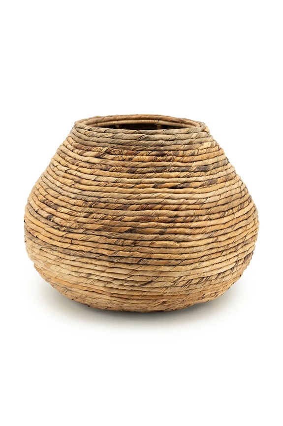 By-Boo osłonka na doniczkę z włókien abaki 35 x 35 x 25 cm brązowy 250069