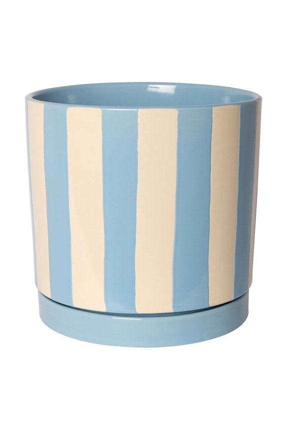 Au Maison ghiveci cu farfurie din ceramică 18 x 18 cm albastru AU810.986.07