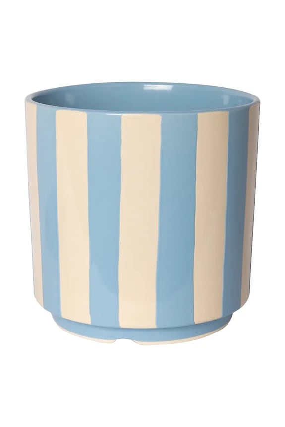 Au Maison ghiveci cu farfurie din ceramică 18 x 18 cm AU810.986.07 albastru AA00