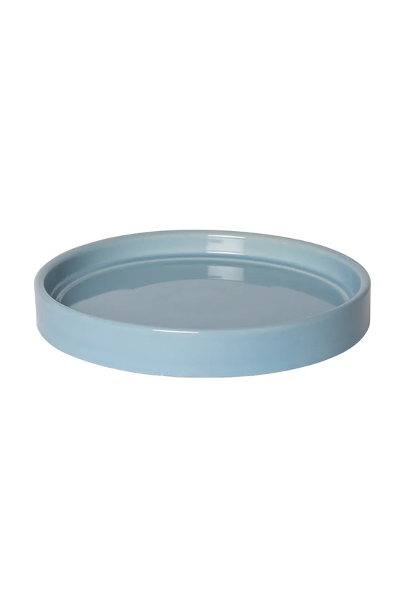 Living și dormitor Au Maison ghiveci cu farfurie din ceramică 18 x 18 cm AU810.986.07 albastru
