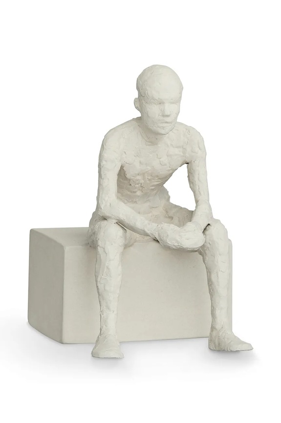 Kähler dekoratív figura Character Reflective One fehér 691017