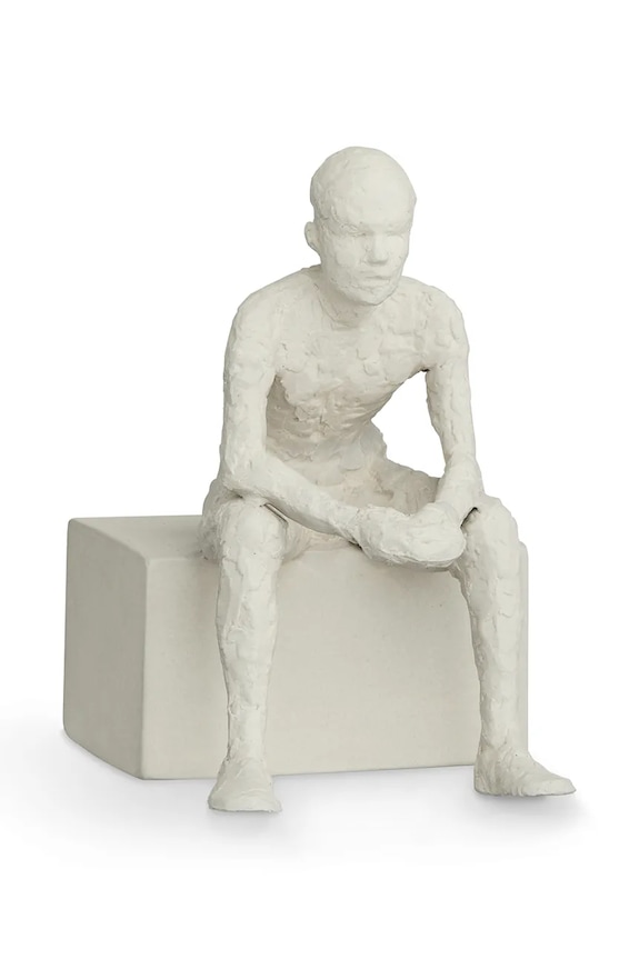 Kähler dekoratív figura Character Reflective One fehér 691017