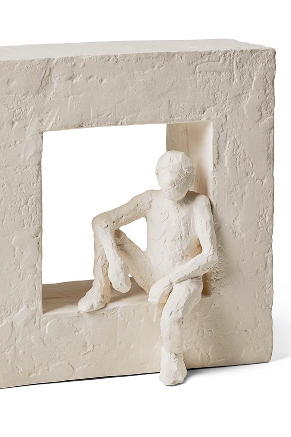 Nappali és hálószoba Kähler dekoratív figura Astro Cancer 693503 fehér