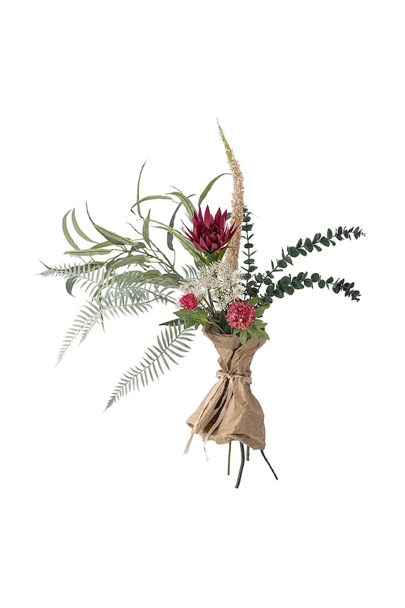Bloomingville művirág csokor Crown Bouquet piros 82061536
