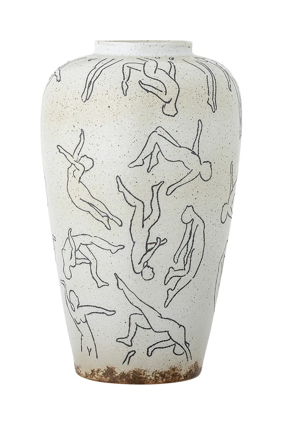 Bloomingville vaso decorativo Adah beige 82058559