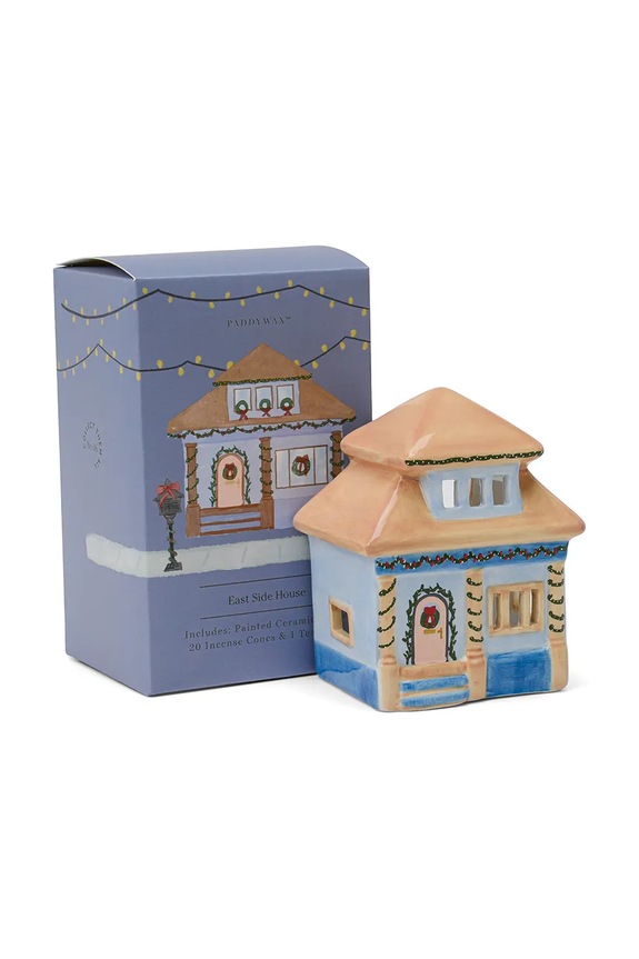 Paddywax kerámia ház füstölőkhöz East Side House többszínű IN0027EU
