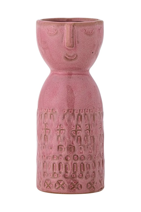 Διακοσμητικό βάζο Bloomingville Embla ροζ 82060929