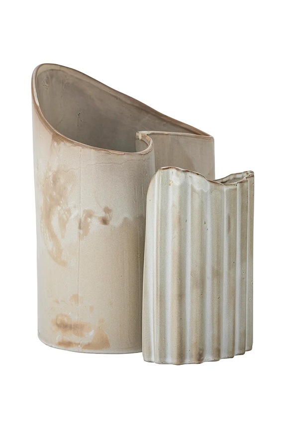 Bloomingville wazon dekoracyjny Henaj 2-pack 82058137 beżowy AA00
