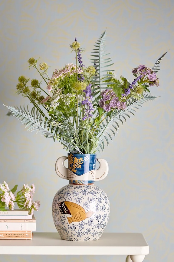 Διακοσμητικό βάζο Bloomingville Hezha πολύχρωμο 82062694