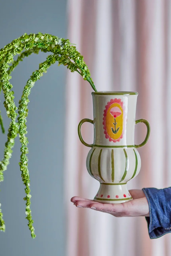 Διακοσμητικό βάζο Bloomingville Odina πολύχρωμο 82061352