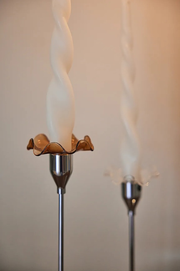 Σαλόνι και υπνοδωμάτιο Κηροπήγιο Sagaform VIva 2-pack 5018445 κίτρινο