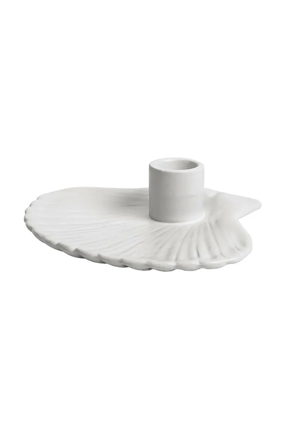 Byon dekoratív gyertyatartó Shell S fehér 5228621702