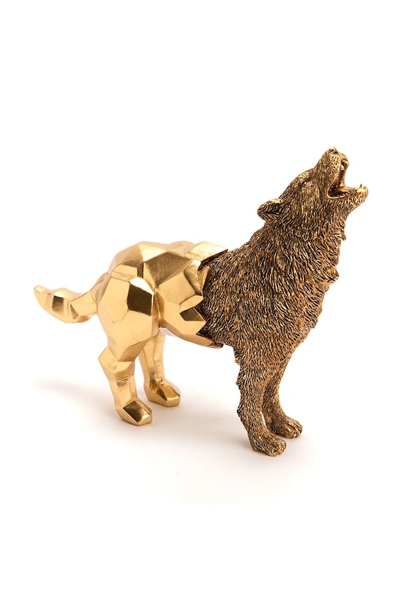 home & lifestyle figurina decorativa galben 158474.