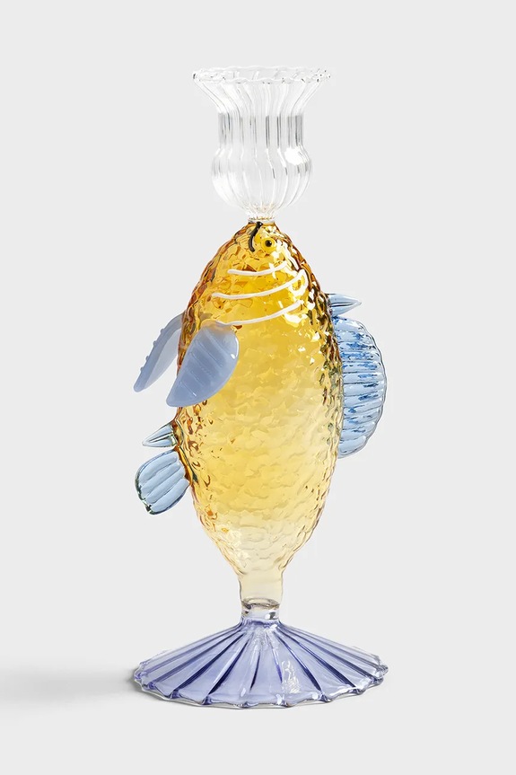 &k amsterdam sfesnic decorativ fish yellow multicolor 2186.06