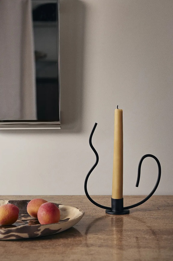 Living și dormitor ferm LIVING sfesnic decorativ Valse 1104268158 negru