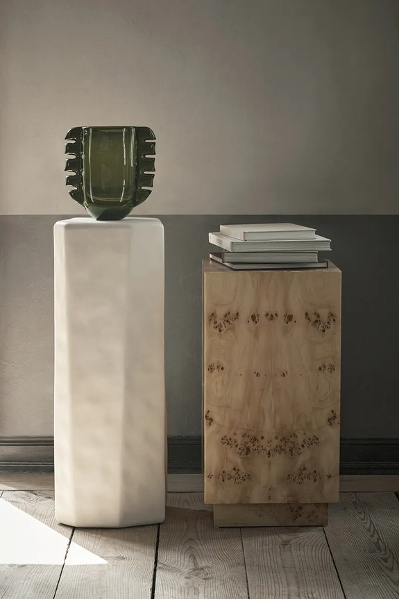 Salon i sypialnia Ferm Living wazon dekoracyjny Alas 1104268092 zielony