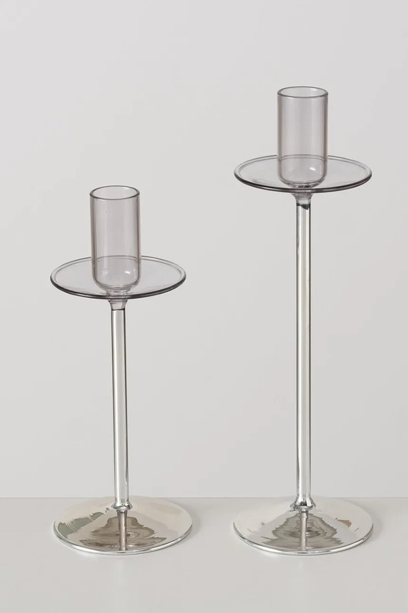 Ukrasni svijećnjak Boltze Elegence 2-pack 2050444 transparentna AA00