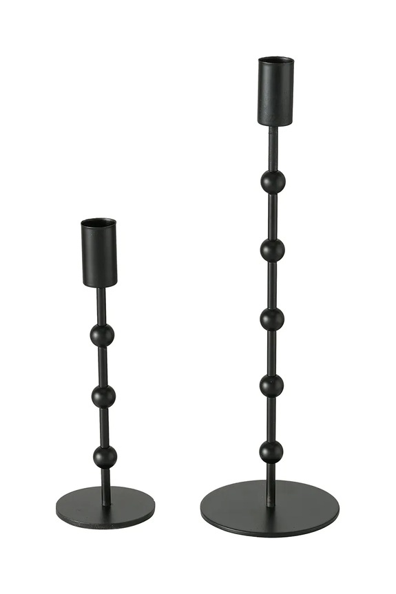 Набор подсвечников Boltze Kimberly 20 / 30 cm 2 шт чёрный 2016684