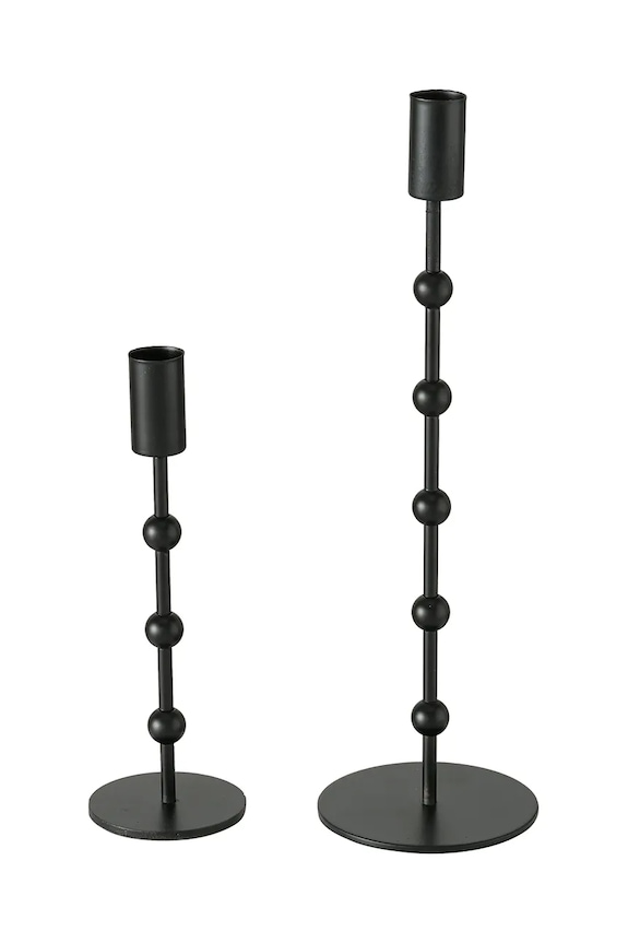 Набор подсвечников Boltze Kimberly 20 / 30 cm 2 шт чёрный 2016684