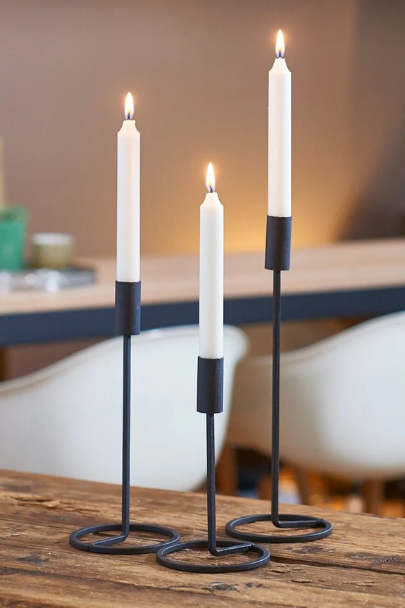 Σαλόνι και υπνοδωμάτιο Διακοσμητικό κηροπήγιο Boltze 3-pack 1018034 μαύρο