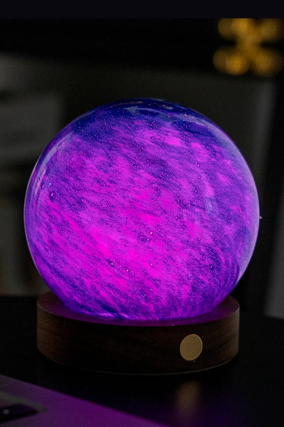Salon i sypialnia Gingko Design dekoracja AstraGlass Light S G050M.GB różowy