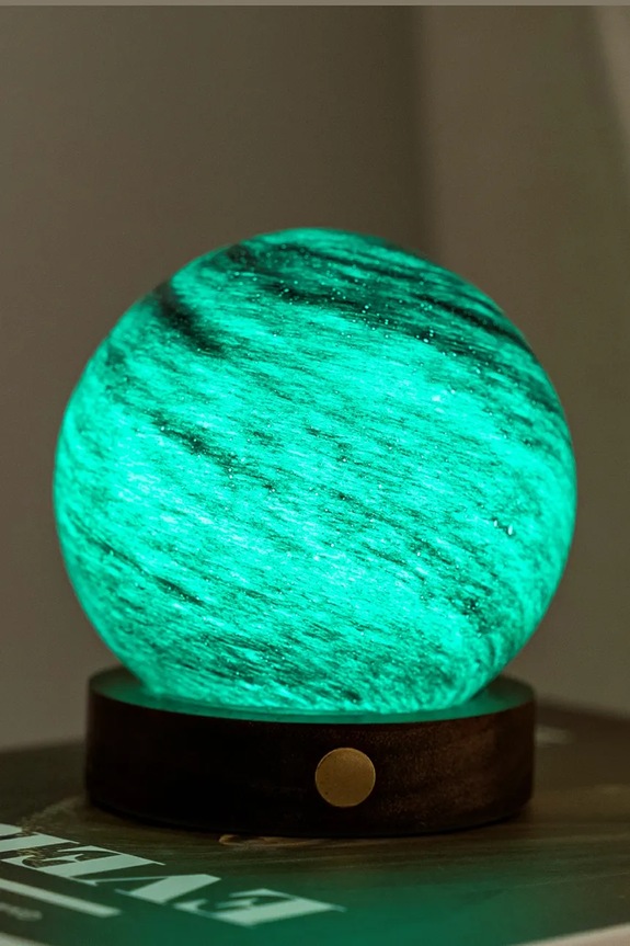 Salon i sypialnia Gingko Design dekoracja AstraGlass Light S G050M.SO zielony