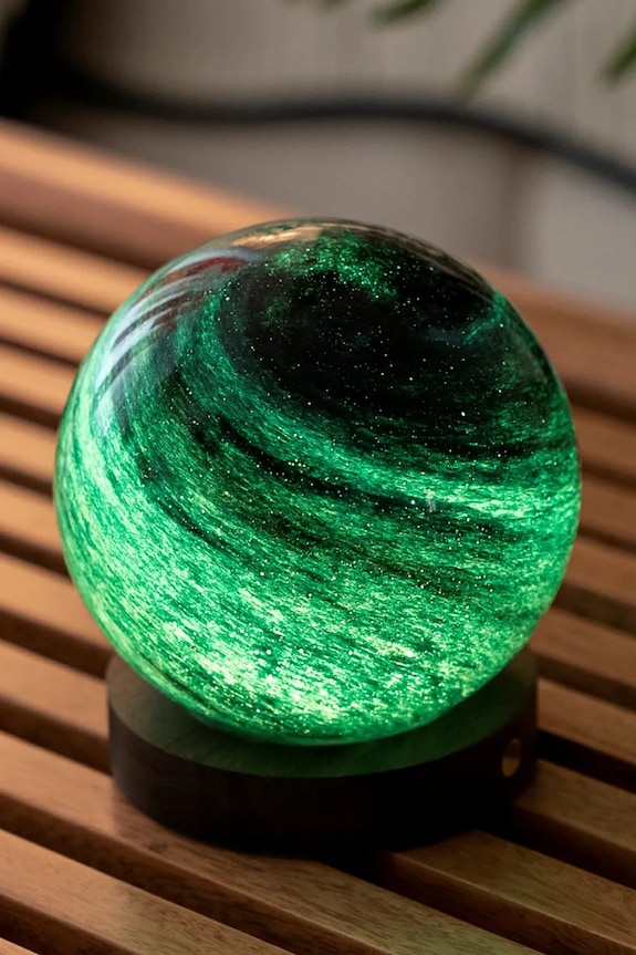 Gingko Design dekoracja AstraGlass Light S zielony G050M.SO