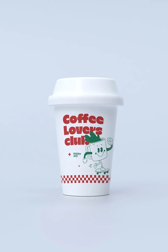 Декоративна ваза Fluid Market Cup of Coffee барвистий AAVSECOFFEE