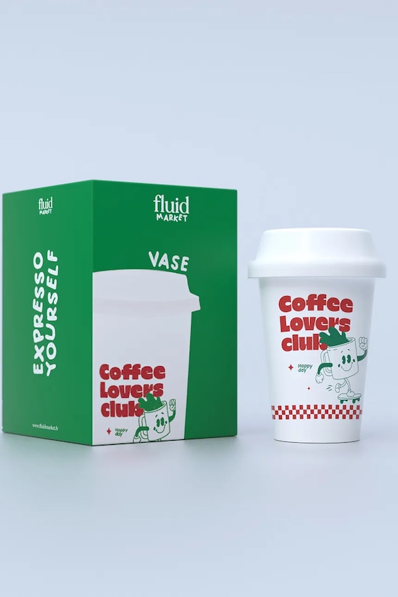 Декоративная ваза Fluid Market Cup of Coffee AAVSECOFFEE мультиколор AA00