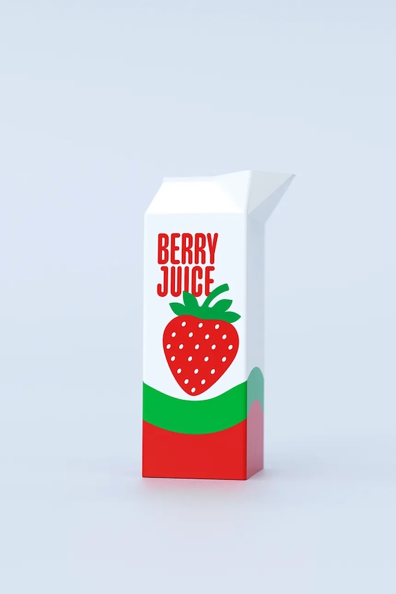 Fluid Market dekor váza Strawberry többszínű AAVSESTRJUI
