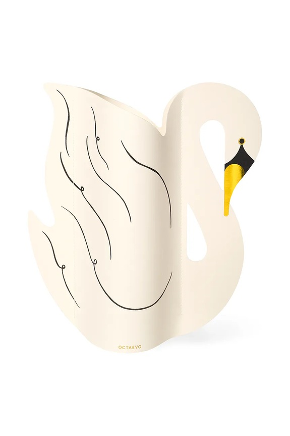 Ukrasna vaza Octaevo Swan bijela OPVSW.24
