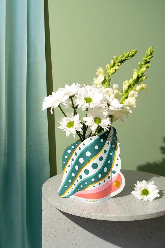 Dekorativna vaza Octaevo Shell Mini OMPVSH.24 pisana AA00